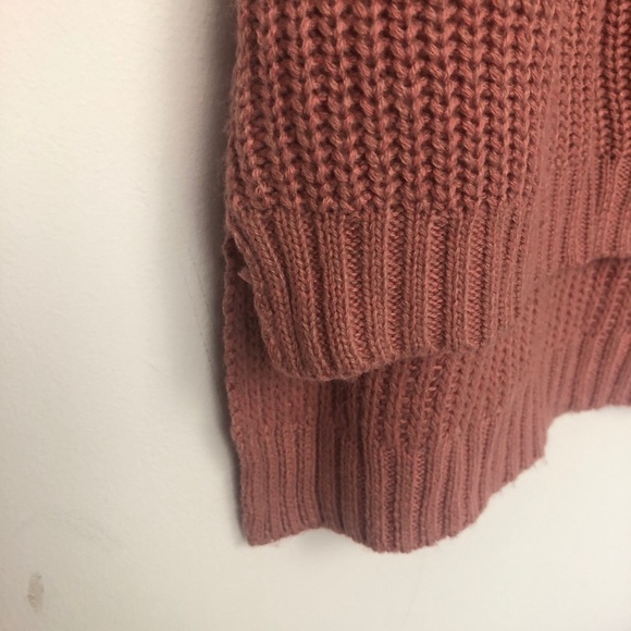 Just U in Women’s dark pink‎ knit sweater lace up S - Picture 5 of 8